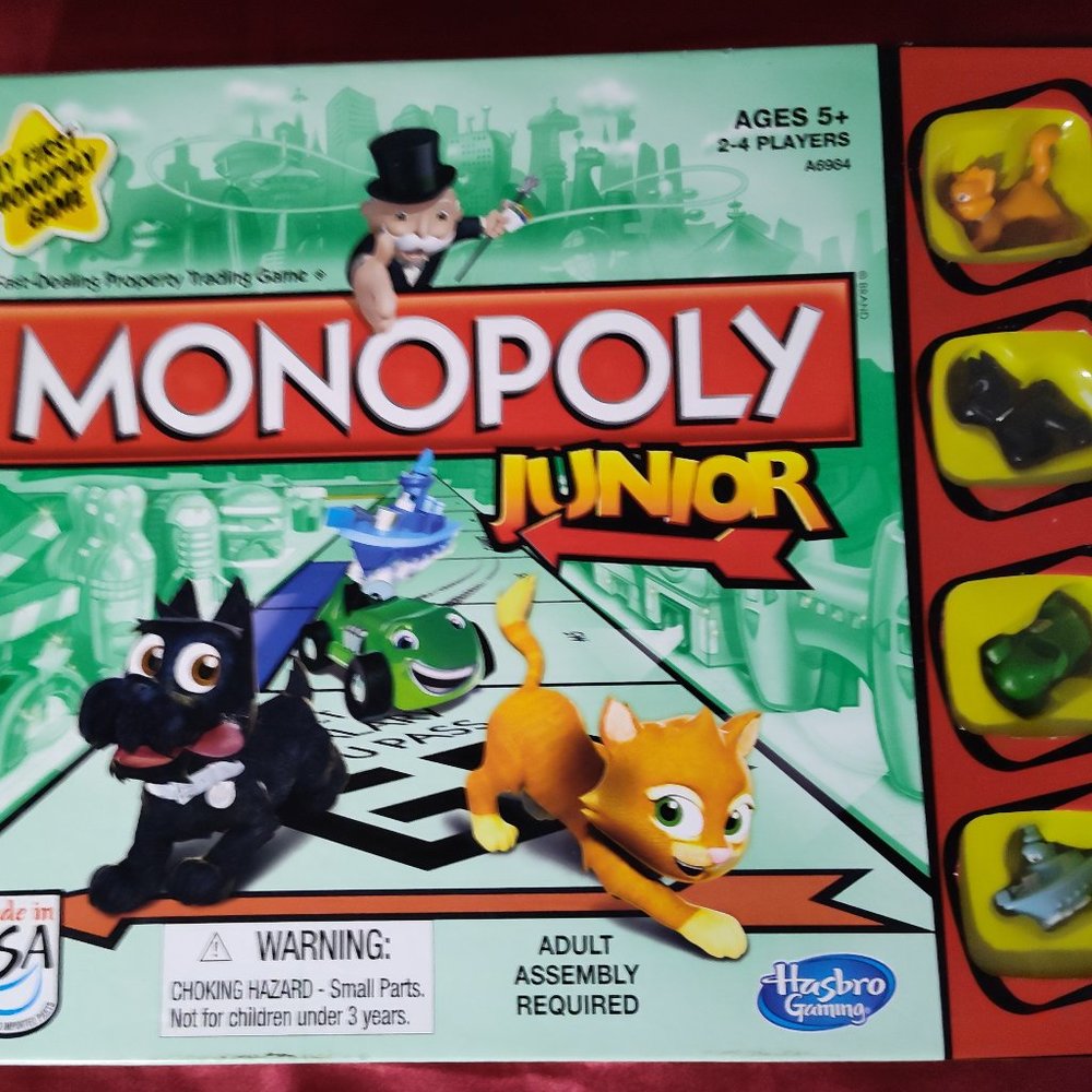 Monopoly Junior Hasbro Gaming My First Monopoly Junior Jr My First Board